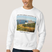 Browns Head Lighthouse, Vinalhaven Maine Sweatshirt (Vorderseite)