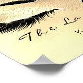 Browns Name Makeup Artist Beauty Studio Lashes Poster (Ecke)