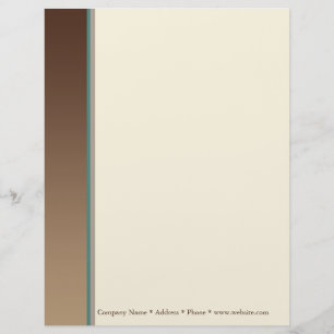 Brownseitengrenzgeschäfts-Briefkopf Briefkopf