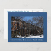 Brownstone Brooklyn, NY Postkarte (Vorne/Hinten)