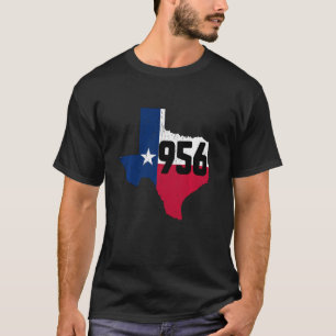 Brownsville Area Code 956 Telefonnummer Texas Souv T-Shirt