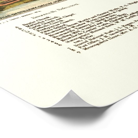 Brownsville, PA Panoramic Map - 1883 Poster (Ecke)