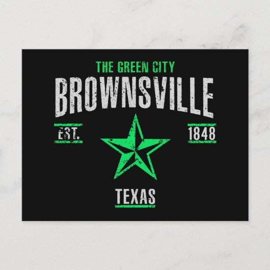 Brownsville Postkarte (Vorderseite)