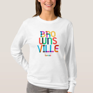 Brownsville Texas Mitte Jahrhundert, Pop Art, T-Shirt