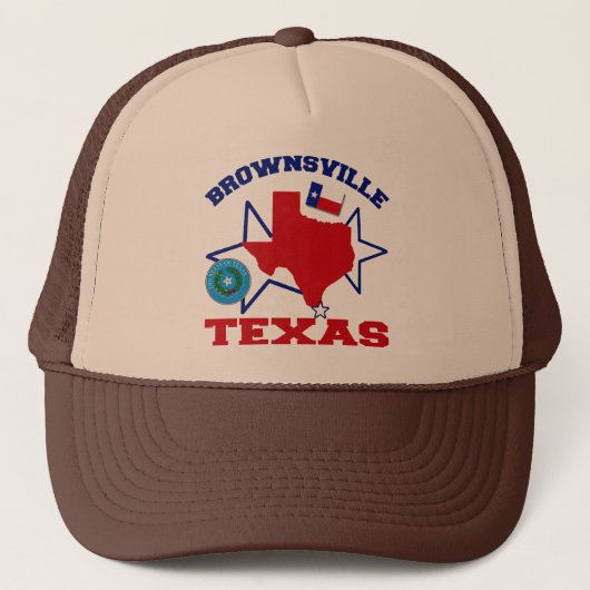 Brownsville, Texas Truckerkappe (Vorderseite)