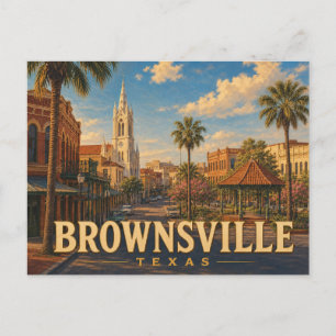 Brownsville Texas Vintage-Reisepostkarte Postkarte