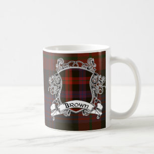 Browntartan-Schild Kaffeetasse