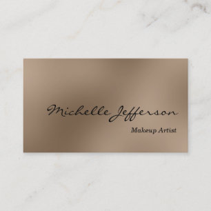 Browny Background Makeup Artist Business Card Visitenkarte