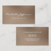 Browny Visagistin Script Visitenkarte (Vorne/Hinten)