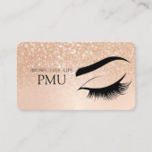 Brows Aftercare Blue PMU Microblading Henna Salon Visitenkarte (Vorderseite)