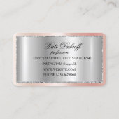 Brows Aftercare Blue PMU Microblading Henna Salon Visitenkarte (Rückseite)