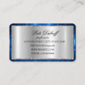 Brows Aftercare Blue PMU Microblading Henna Salon Visitenkarte (Rückseite)