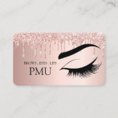 Brows Aftercare Blue PMU Microblading Henna Salon Visitenkarte (Vorderseite)