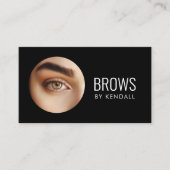 Brows Aftercare Permanent Eyebrow Minimalistisch D Visitenkarte (Vorderseite)