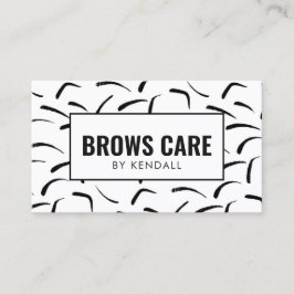 Brows Aftercare Permanent Eyebrow Pattern Visitenkarte