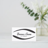 Brows Aftercare Permanent Eyebrow Simple Shape Visitenkarte (Stehend Vorderseite)