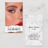 Brows Aftercare PMU Microblading Henna Salon Busin Visitenkarte (Vorne/Hinten)