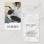 Brows Aftercare PMU Microblading Henna Salon Busin Visitenkarte (Vorne/Hinten)