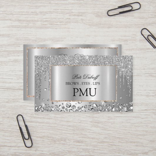 Brows Aftercare PMU Microblading Henna Salon Visitenkarte (Vorderseite/Rückseite Beispiel)