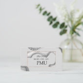 Brows Aftercare PMU Microblading Henna Salon Visitenkarte (Stehend Vorderseite)