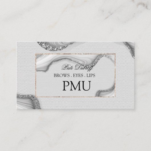Brows Aftercare PMU Microblading Henna Salon Visitenkarte (Vorderseite)