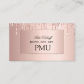 Brows Aftercare PMU Microblading Henna Salon Visitenkarte (Vorderseite)