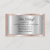 Brows Aftercare PMU Microblading Henna Salon Visitenkarte (Rückseite)