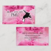 Brows Aftercare PMU Microblading Henna Salon Visitenkarte (Vorne/Hinten)