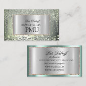 Brows Aftercare PMU Microblading Henna Salon Visitenkarte (Vorne/Hinten)