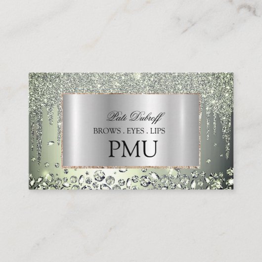 Brows Aftercare PMU Microblading Henna Salon Visitenkarte (Vorderseite)