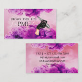 Brows Aftercare PMU Microblading Henna Salon Visitenkarte (Vorne/Hinten)