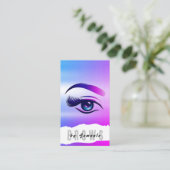 Brows Aftercare PMU Microblading Henna Salon Visitenkarte (Stehend Vorderseite)