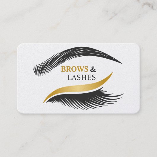 Brows and Lashes Studio Visitenkarte (Vorderseite)