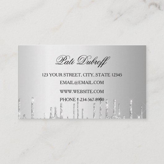 Brows Eyebrow Salon Microblading Visitenkarte (Rückseite)