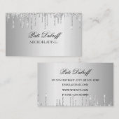 Brows Eyebrow Salon Microblading Visitenkarte (Vorne/Hinten)