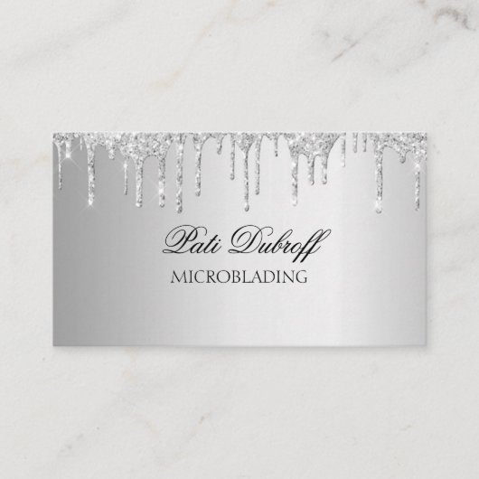 Brows Eyebrow Salon Microblading Visitenkarte (Vorderseite)