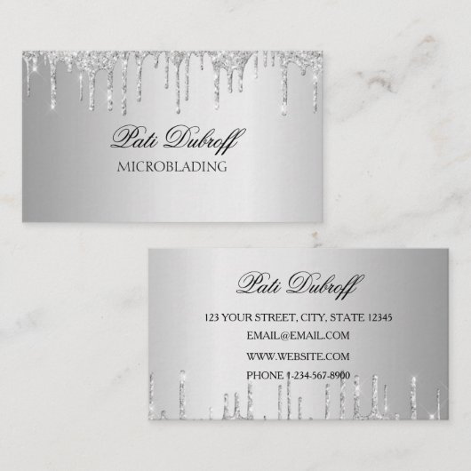 Brows Eyebrow Salon Microblading wird zu Visitenkarte (Vorne/Hinten)