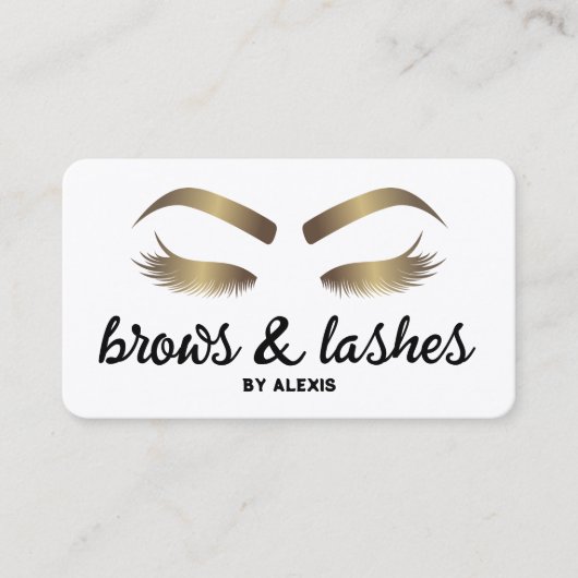Brows Eyelash Lash Extension Visitenkarte (Vorderseite)