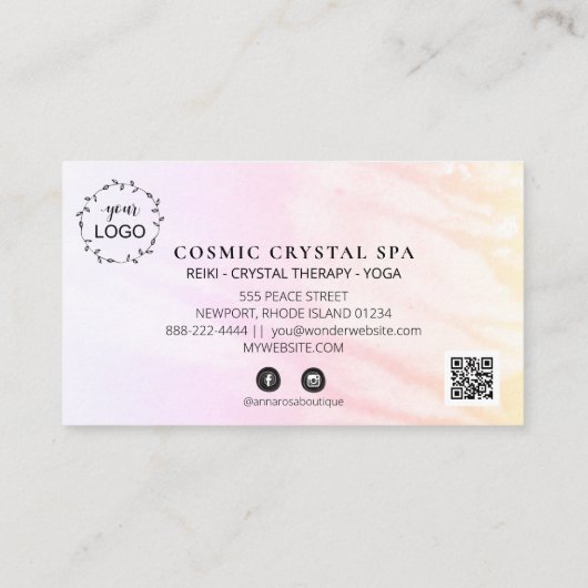 *~* Brows Eyes QR Lashes Dankeschön LOGO Treuekarte (Rückseite)