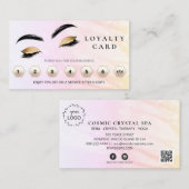 *~* Brows Eyes QR Lashes Dankeschön LOGO Treuekarte (Vorne/Hinten)