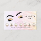 *~* Brows Eyes QR Lashes Dankeschön LOGO Treuekarte (Vorderseite)