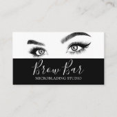 Brows & Lashes Microblading, Eyelash Extensions Bu Visitenkarte (Vorderseite)