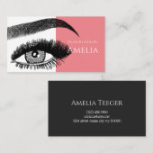 Brows & Lashes Microblading, Eyelash Extensions Visitenkarte (Vorne/Hinten)