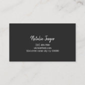 Brows & Lashes Microblading, Eyelash Extensions Visitenkarte (Rückseite)