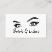 Brows & Lashes Microblading, Eyelash Extensions Visitenkarte (Vorderseite)