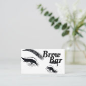 Brows & Lashes Microblading, Eyelash Extensions Visitenkarte (Stehend Vorderseite)