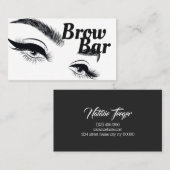 Brows & Lashes Microblading, Eyelash Extensions Visitenkarte (Vorne/Hinten)