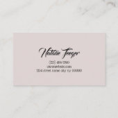 Brows & Lashes Microblading, Eyelash Extensions Visitenkarte (Rückseite)