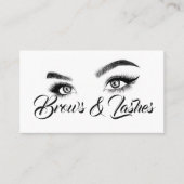 Brows & Lashes Microblading, Eyelash Extensions Visitenkarte (Vorderseite)