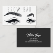 Brows & Lashes Microblading, Eyelash Extensions Visitenkarte (Vorne/Hinten)